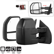 Cargar imagen en el visor de la galería, xTune 15-17 Ford F-150 Heated Telescoping Mirrors (Pair) (MIR-FF15015-G4-PWH-SET)