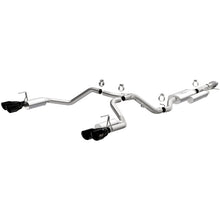 Cargar imagen en el visor de la galería, MagnaFlow 2021 Chevrolet Tahoe V8 5.3L Street Series Cat-Back Exhaust - Black Chrome Tips