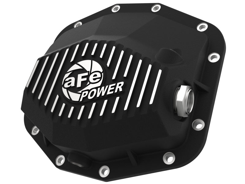 aFe POWER 21-22 Ram 1500 TRX Hemi V8 6.2L (sc) PRO Series Cubierta del diferencial trasero negro con mecanizado