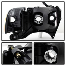Cargar imagen en el visor de la galería, Xtune Dodge Ram Sport Model Only 1999-2002 OEM Headlights Black HD-JH-DR99-SP-BK
