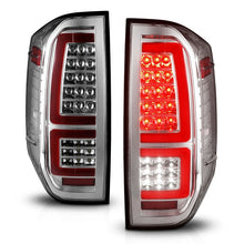 Cargar imagen en el visor de la galería, ANZO 2014-2021 Toyota Tundra luces traseras LED carcasa cromada/lente transparente