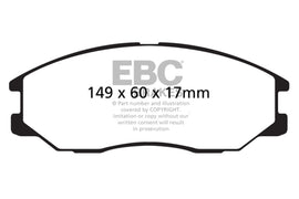 EBC 08-10 Kia Sorento 3.3 Pastillas de freno delanteras Greenstuff