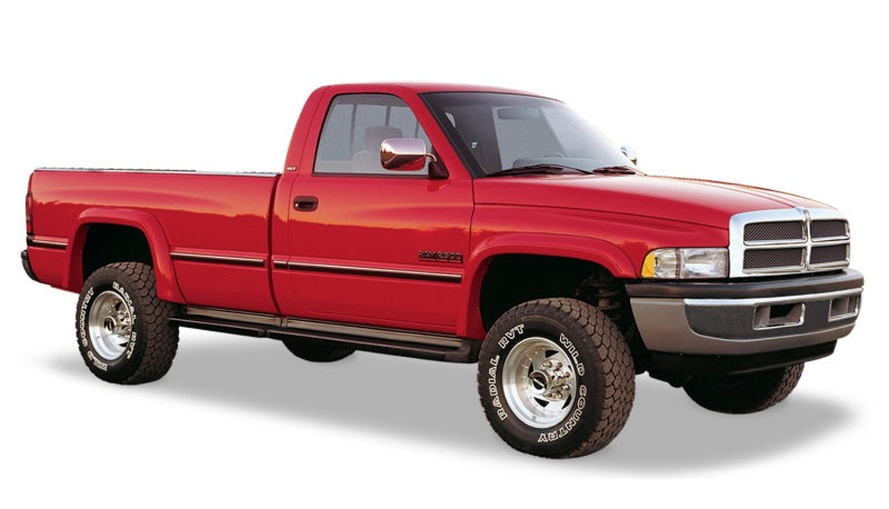 Bushwacker 94-01 Dodge Ram 1500 Fleetside Extend-A-Fender estilo bengalas 4 piezas 78.0/96.0 pulgadas cama - negro