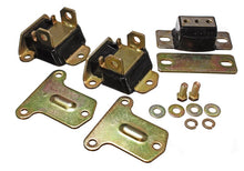 Cargar imagen en el visor de la galería, Energy Suspensión 69-72 Camaro/70-73 Monte Carlo Negro Juego completo de montaje de motor y transmisión Acabado de zinc