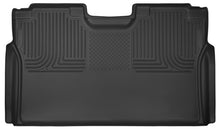 Cargar imagen en el visor de la galería, Husky Liners 15-23 Ford F-150 SuperCrew Cab WeatherBeater Revestimiento de piso para segundo asiento negro