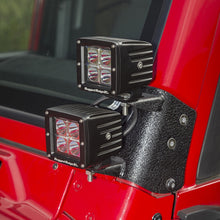 Cargar imagen en el visor de la galería, Rugged Ridge 97-06 Jeep Wrangler TJ/LJ 3in Square Dual A-Pillar LED Kit