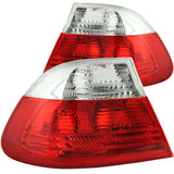 ANZO 2000-2003 BMW Serie 3 E46 Luces traseras rojas/transparentes
