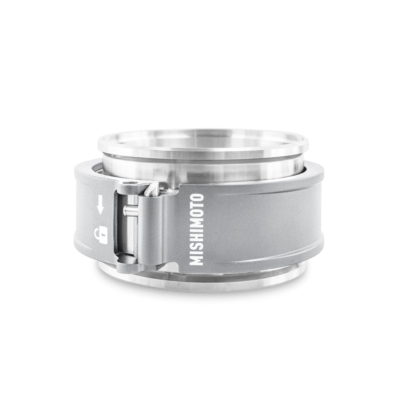 Conjunto de abrazadera de liberación rápida Mishimoto de 3,0 pulgadas - Transparente