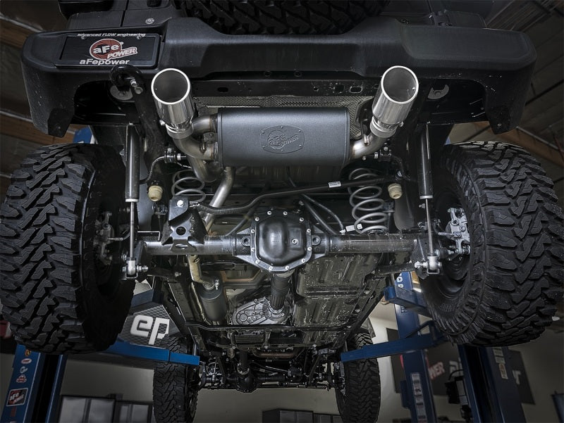 Escape Rebel Series 304 SS Cat-Back de 2.5 pulgadas con puntas pulidas 2018+ Jeep Wrangler (JL) V6 3.6L