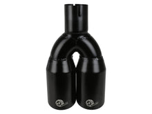 Cargar imagen en el visor de la galería, MACH Force-Xp 409 Stainless Steel Clamp-on Exhaust Tip 2.5in Inlet 3.5in Outlet - Black