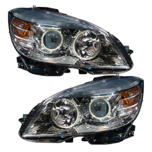 Cargar imagen en el visor de la galería, Oracle 08-11 Mercedes Benz C-Class Pre-Assembled Headlights - Chrome Housing - White SEE WARRANTY