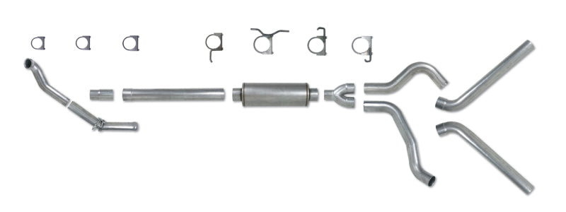 KIT Diamond Eye 4in TB DUAL AL: 94-97 FORD 7.3L F250/F350 PWRSTROKE NFS CON CARB EQUIV STDS