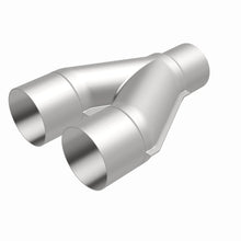 Cargar imagen en el visor de la galería, MagnaFlow Universal Trans Y-Pipe All SS 4inch (Dual) 3.5inch (Single) x 13inch (Overall)