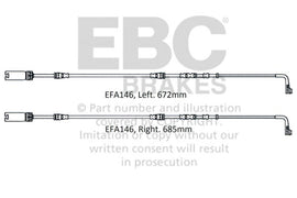 EBC 2008-2010 BMW M3 4.0L (E90) Cables de desgaste delanteros