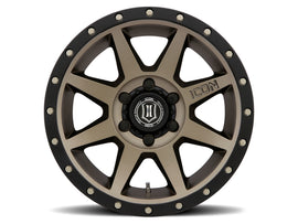 ICON Rebound 17x8.5 6x5.5 25mm Offset 5.75in BS 95.1mm Rueda de bronce de diámetro