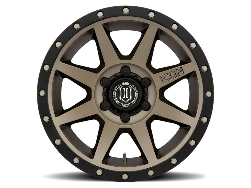 ICON Rebound 18x9 6x5.5 0mm Offset 5in BS Rueda de bronce con diámetro de 106.1mm