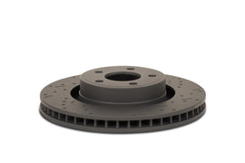 Hawk Talon 2014 Mazda 3 264.8mmX39.4 mm Solid Rotor Drilled and Slotted Rear Brake Rotor Set