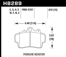 Cargar imagen en el visor de la galería, Pastillas de freno delanteras Hawk 97-08 Porsche Boxster / 07-08 Cayman Blue 9012 Race