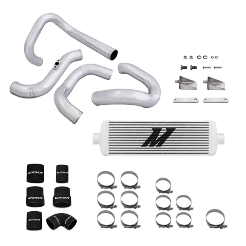 Mishimoto 10-12 Hyundai Genesis 2.0T Silver Race Intercooler y kit de tuberías