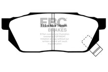 Cargar imagen en el visor de la galería, EBC 84-87 Honda Civic CRX 1.5 DX Pastillas de freno delanteras Yellowstuff