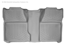 Cargar imagen en el visor de la galería, WeatherTech 07-13 Chevrolet Silverado (Excl. Hybrid) Crew Cab Rear FloorLiner - Grey