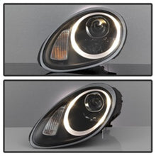 Load image into Gallery viewer, Spyder Porsche Cayman 05-08 Headlights - Halogen Model Only - DRL LED - Black PRO-YD-P98705-DRL-BK