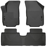 Husky Liners 18-23 GMC Terrain WeatherBeater Revestimientos de piso para asiento delantero y segundo, color negro