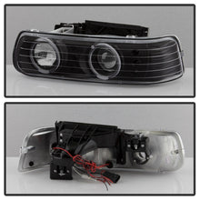 Cargar imagen en el visor de la galería, xTune Chevy Silverado 1500/2500 99-02 Bumper Projector Headlights - LED - Black PRO-JH-CSIL99-SET-BK