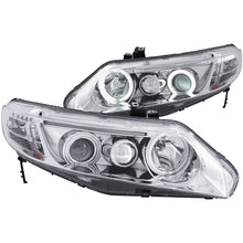 Load image into Gallery viewer, ANZO 2006-2011 Honda Civic Projector Headlights w/ Halo Chrome (CCFL)