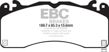 Cargar imagen en el visor de la galería, EBC 2015+ Ford Mustang (6th Gen) 2.3L Turbo (GT Package) Ultimax2 Front Brake Pads