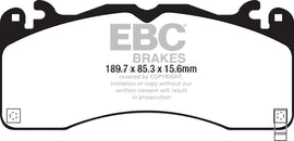 Pastillas de freno delanteras EBC 15+ Ford Mustang 5.0 Performance Pkg Redstuff