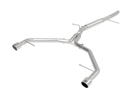 aFe MACHForce XP 3in-2.5in SS Eje de escape trasero 17-19 Audi A4 (B9) L4-2.0L (t) - Pulido
