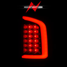 Cargar imagen en el visor de la galería, ANZO 2002-2006 Dodge Ram 1500 luces traseras LED con barra de luz, carcasa negra, lente ahumada