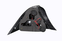 Cargar imagen en el visor de la galería, ANZO 2001-2003 Honda Civic luces traseras negras con halo
