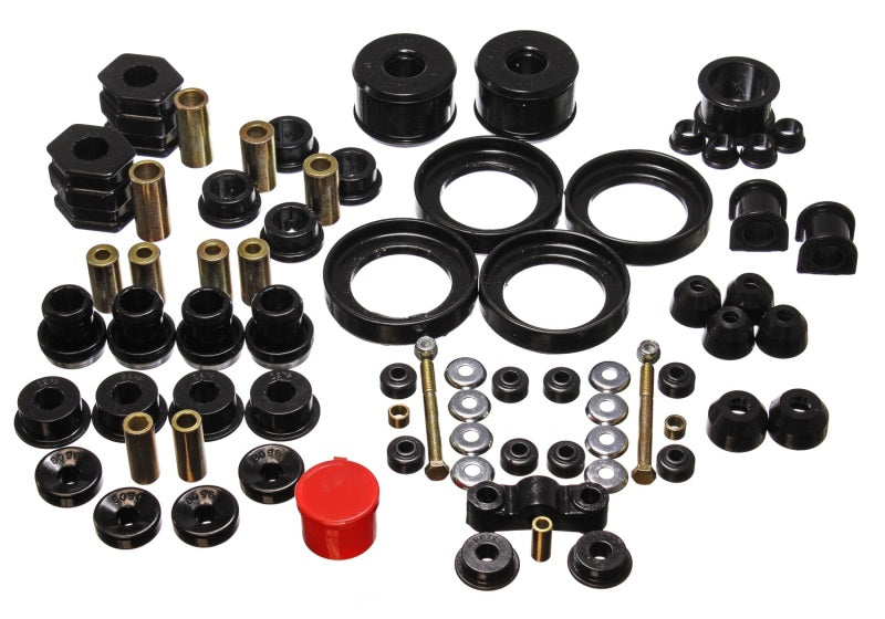 Energy Suspensión 96-00 Honda Civic/CRX Juego de bujes maestros Hyper-Flex negros