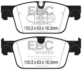 EBC 2017+ Volvo S90 2.0L Turbo Pastillas de freno delanteras Greenstuff