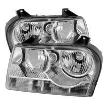 Cargar imagen en el visor de la galería, Xtune Chrysler 300 05-08 Halogen Non-Projection Style Only Crystal Headlights Chrome HD-JH-C305-HA-C