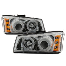 Cargar imagen en el visor de la galería, Spyder Chevy Silverado 1500 03-06 Projector Headlights LED Halo LED Ambr Reflctr Ch PRO-YD-CS03-AM-C