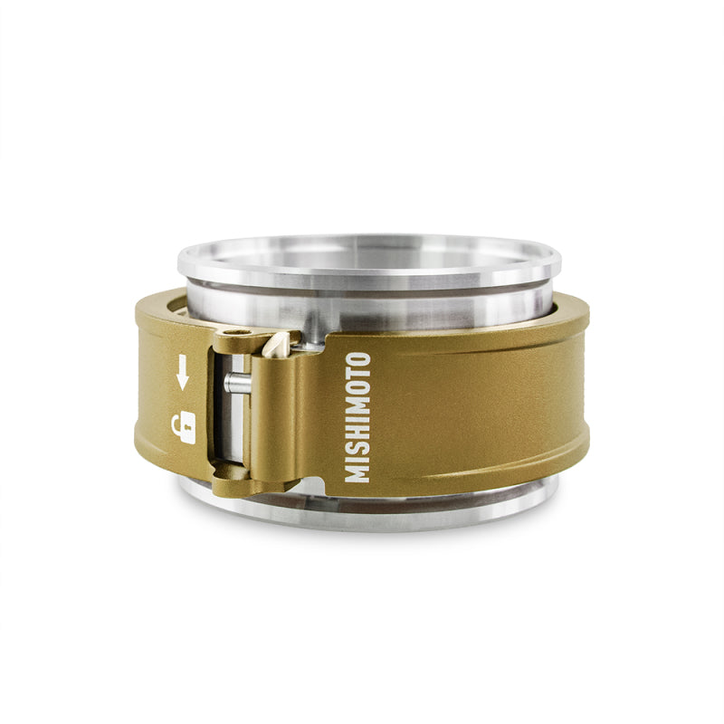 Conjunto de abrazadera de liberación rápida Mishimoto de 3,0 pulgadas - Dorado