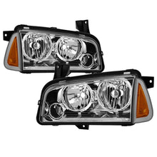 Cargar imagen en el visor de la galería, xTune 05-10 Dodge Charger 4pc OEM Style Halogen Headlights w/Corner - Chrome (HD-JH-DCH05-SET-C)