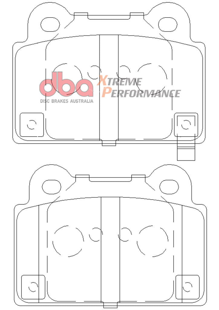 Pastillas de freno traseras DBA 08-14 Mitsubishi EVO XP650