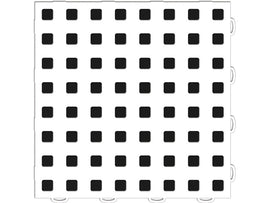 WeatherTech TechFloor - 12in X 12in Tiles - White/Black **Order in Qtys of 10