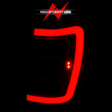 Cargar imagen en el visor de la galería, ANZO 1999-2004 Jeep Grand Cherokee luces traseras LED con barra de luz, carcasa negra, lente ahumada