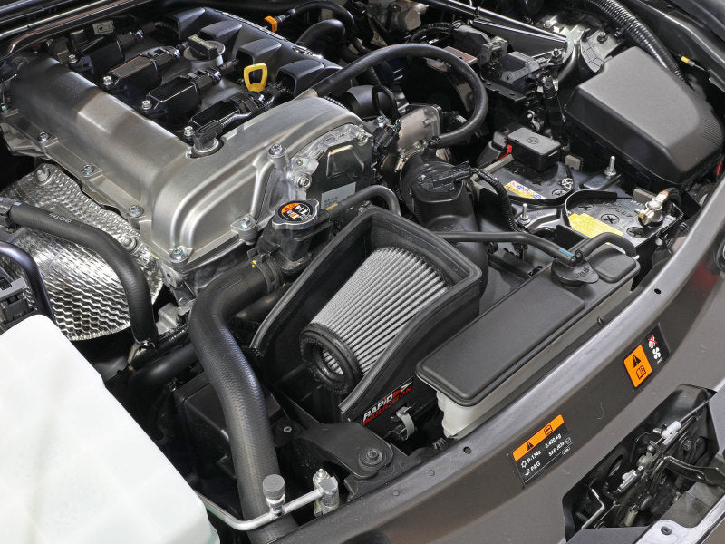 Sistema de admisión de aire frío de inducción rápida aFe Takeda con Pro Dry S Mazda MX-5 Miata (ND) 16-19 L4-2.0L