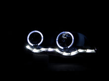 Cargar imagen en el visor de la galería, ANZO 2000-2003 BMW X5 Projector Headlights w/ Halo Black