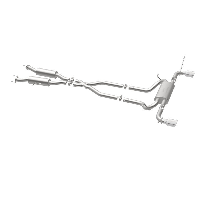MagnaFlow Cat-Back SS 2.5 pulgadas, parte trasera doble dividida, punta negra de 4 pulgadas 11-16 Jeep Grand Cherokee 5.7L V8/3.6L V6