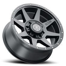 Cargar imagen en el visor de la galería, ICON Rebound 20x9 8x180 12mm Offset 5.5in BS Rueda negra satinada