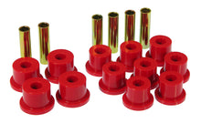 Cargar imagen en el visor de la galería, Prothane 73-87 GM Rear Spring &amp; Shackle Bushings (w/ 1.5in Bushings) - Red