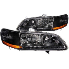 Cargar imagen en el visor de la galería, ANZO 1998-2002 Honda Accord Crystal Faros delanteros negros