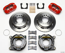 Cargar imagen en el visor de la galería, Wilwood Dynapro Low-Profile 11.00in P-Brake Kit - Red Chevy 12 Bolt Spcl 2.81in Off Stag Mount